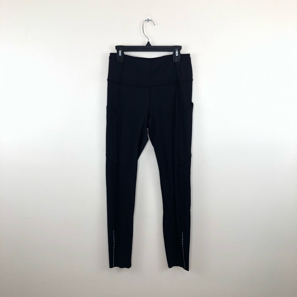 Lululemon Fast & Free 7/8 Tight II *Nulux 25" Black size 6 - Picture 2 of 15
